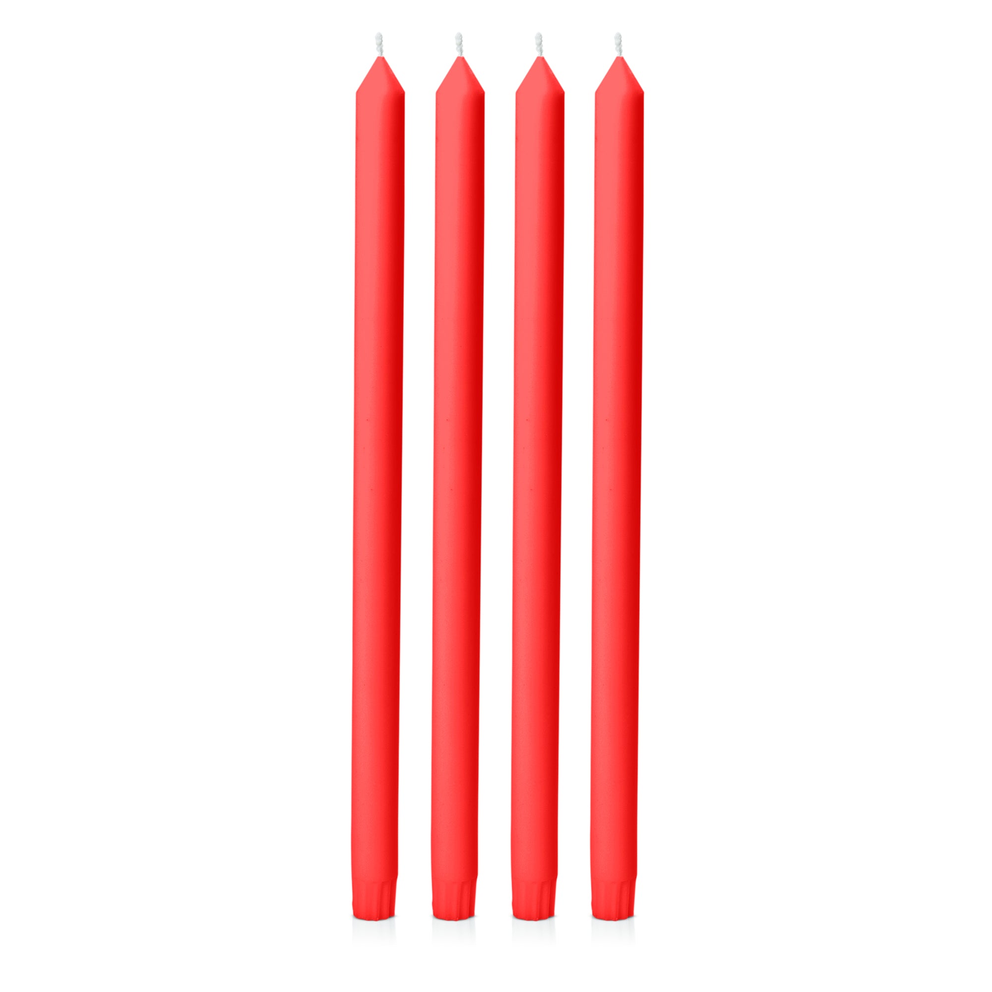 Scarlet 40cm Dinner Candles - Pack of 96