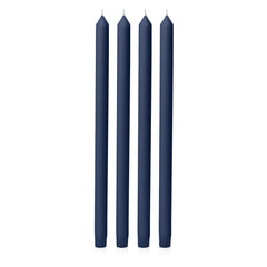 Sapphire 40cm Dinner Candles Pack of 4