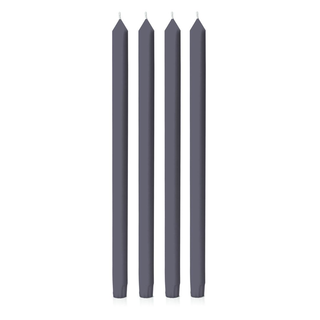 Steel Blue 40cm Dinner Candles - Pack of 96