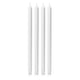 White 40cm Dinner Candles Pack of 4