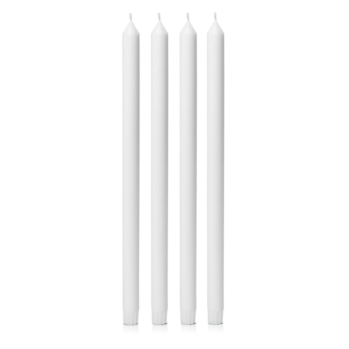 White 40cm Dinner Candles - Pack of 96