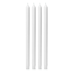 White 40cm Dinner Candles - Pack of 96