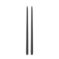 Black 45cm Taper Candles