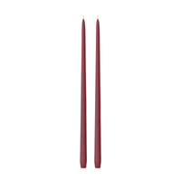 Burgundy 45cm Taper Candles