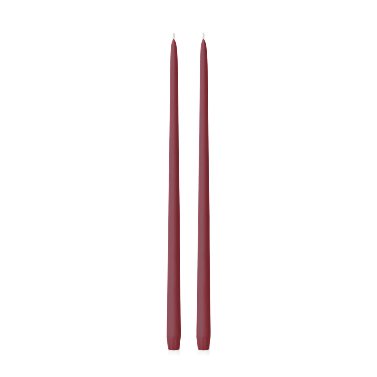 Burgundy 45cm Taper Candles - Pack of 96