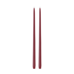 Burgundy 45cm Taper Candles