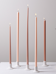 Latte 35cm Taper Candles
