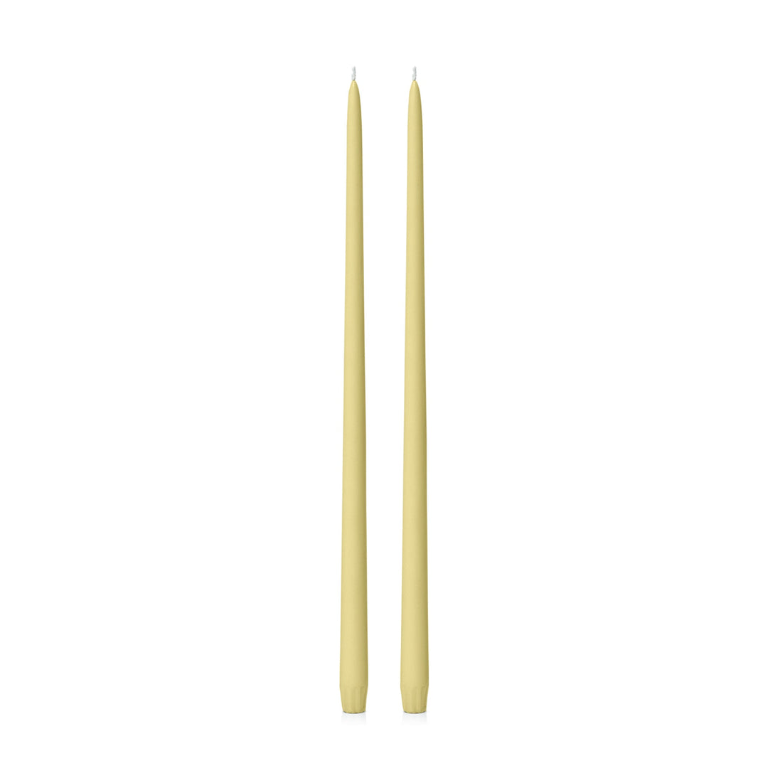 Lemon 45cm Taper Candles - Pack of 96
