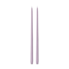 Lilac 45cm Taper Candles Pack of 2