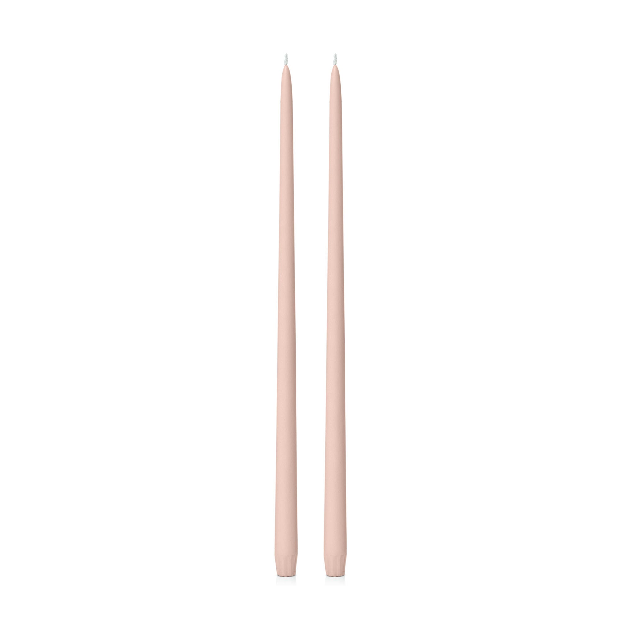Nude 45cm Taper Candles Pack of 2