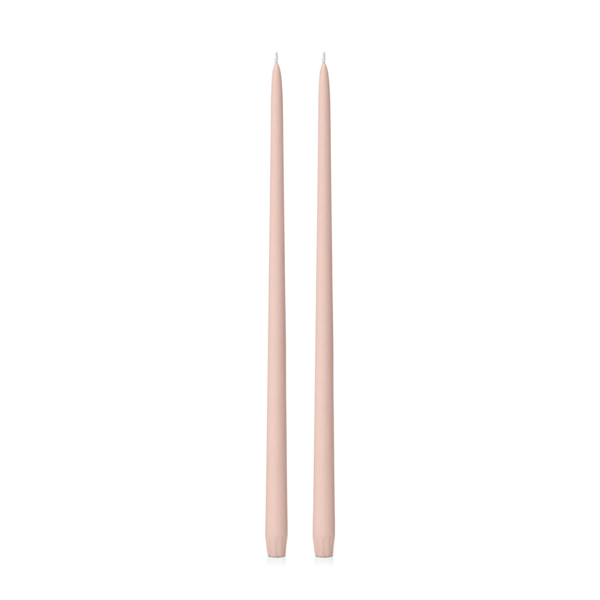Nude 45cm Taper Candles Pack of 2