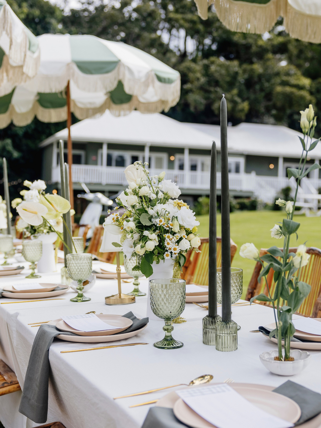 Olive 45cm Taper Candles