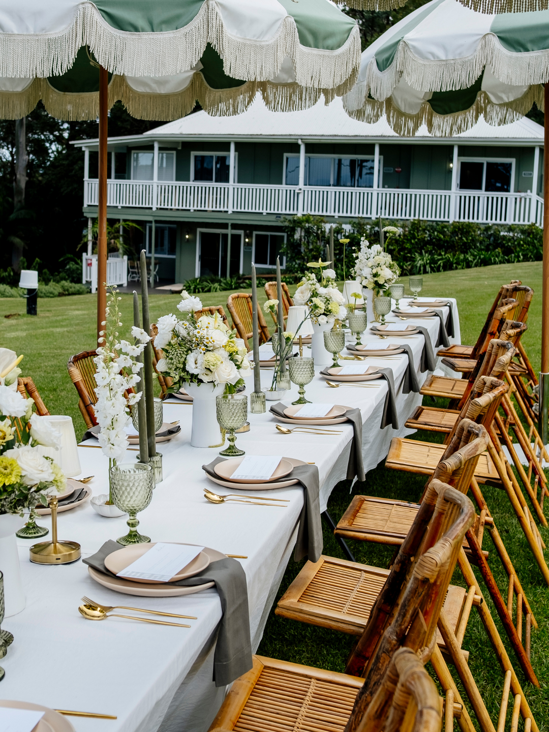 Olive 45cm Taper Candles