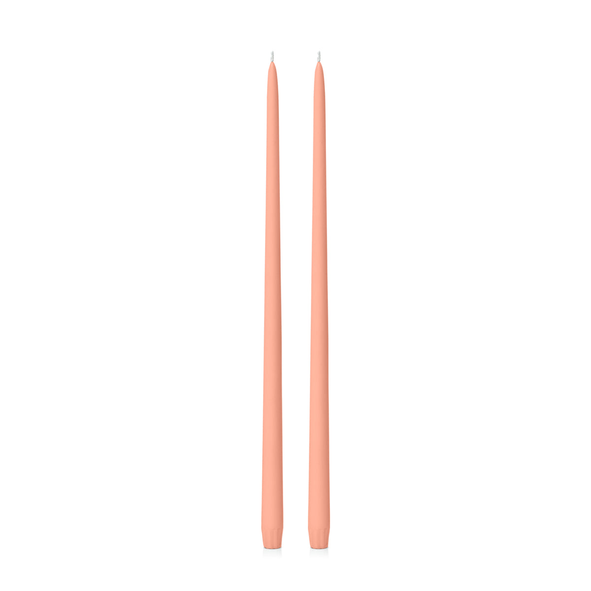 Peach 45cm Taper Candles Pack of 2