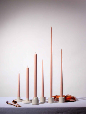Vintage Blush 45cm Taper Candles - Pack of 96