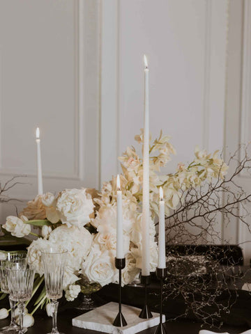 White 45cm Taper Candles - Pack of 96