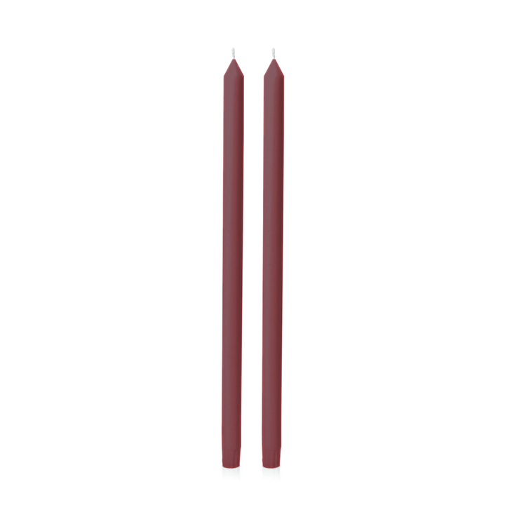 Burgundy 50cm Dinner Candles