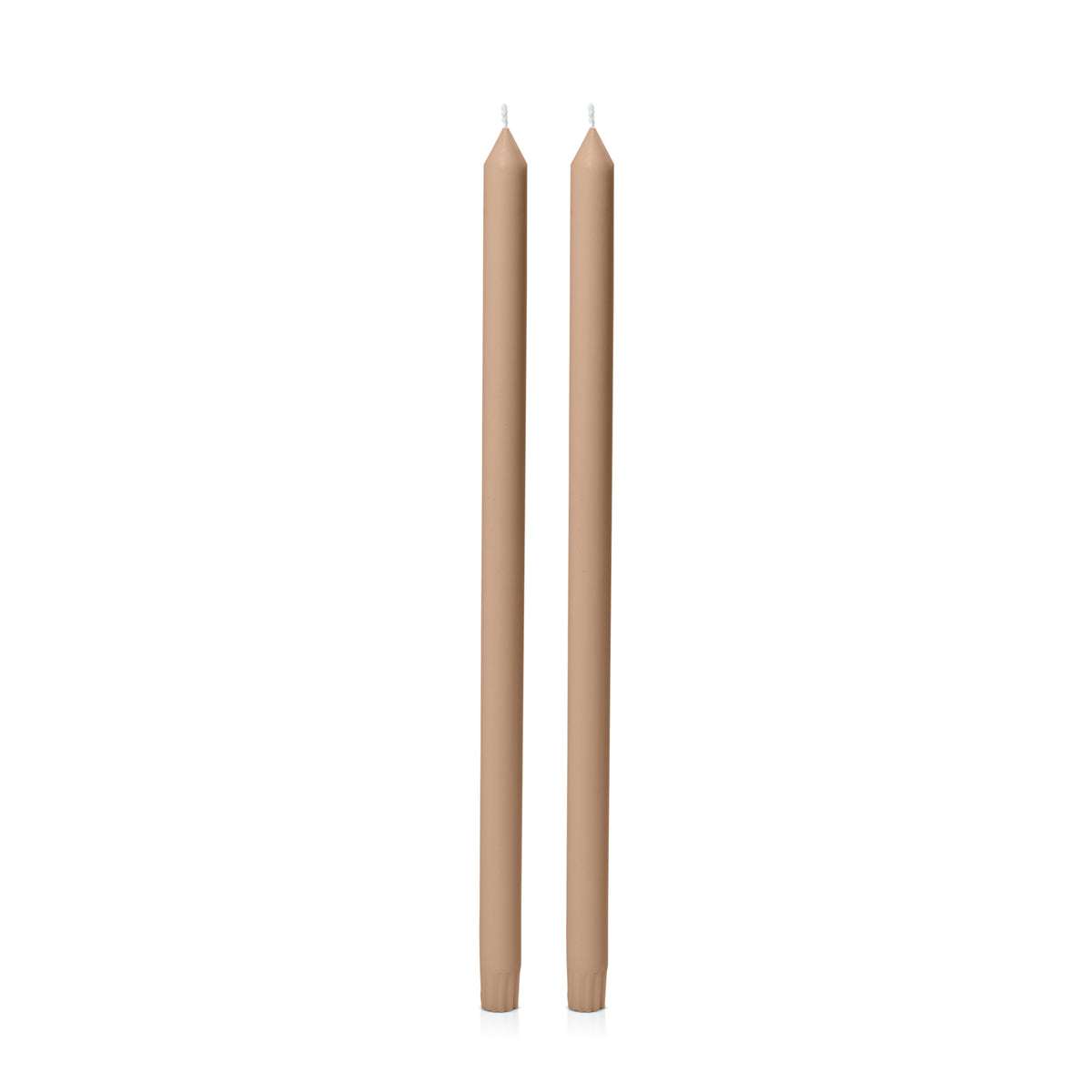 Latte 50cm Dinner Candles Pack of 2