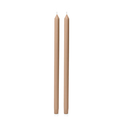 Latte 50cm Dinner Candles Pack of 2