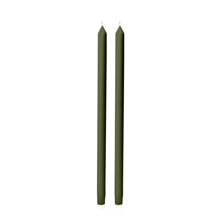 Olive 50cm Dinner Candles - Pack of 96