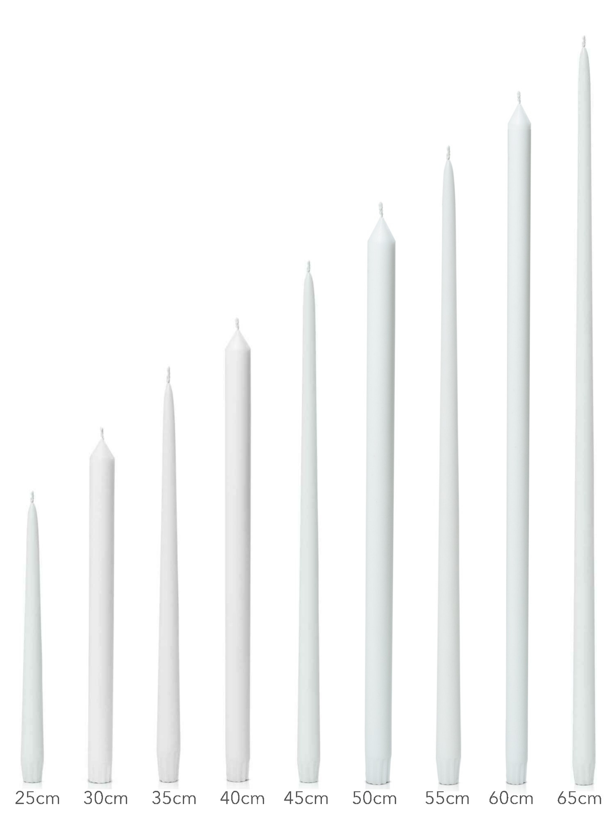 Olive 50cm Dinner Candles - Pack of 96