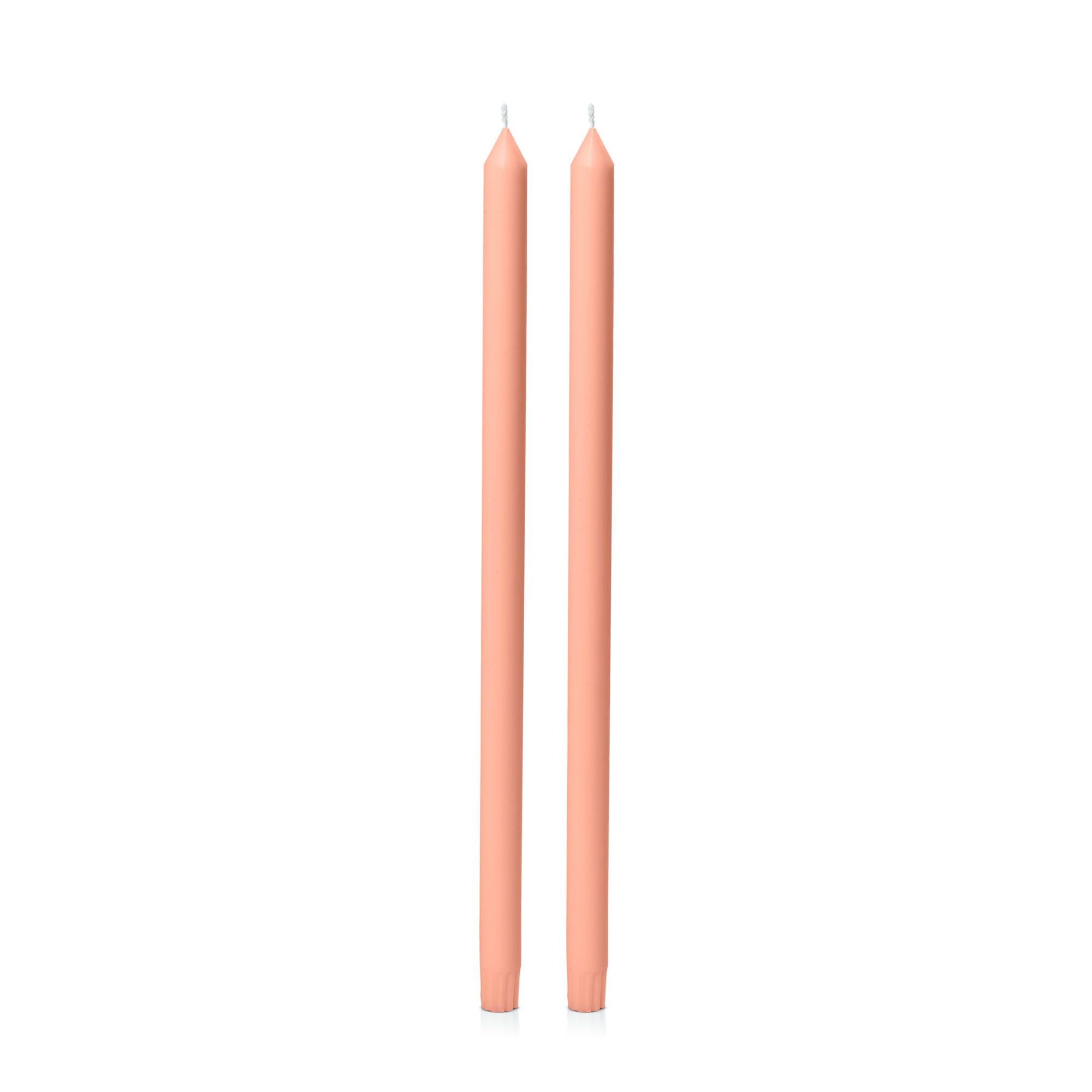 Peach 50cm Dinner Candles Pack of 2