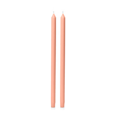 Peach 50cm Dinner Candles Pack of 2