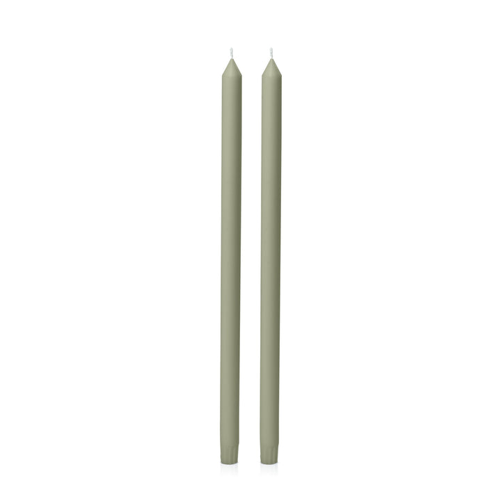 Pale Eucalypt 50cm Dinner Candles - Pack of 96