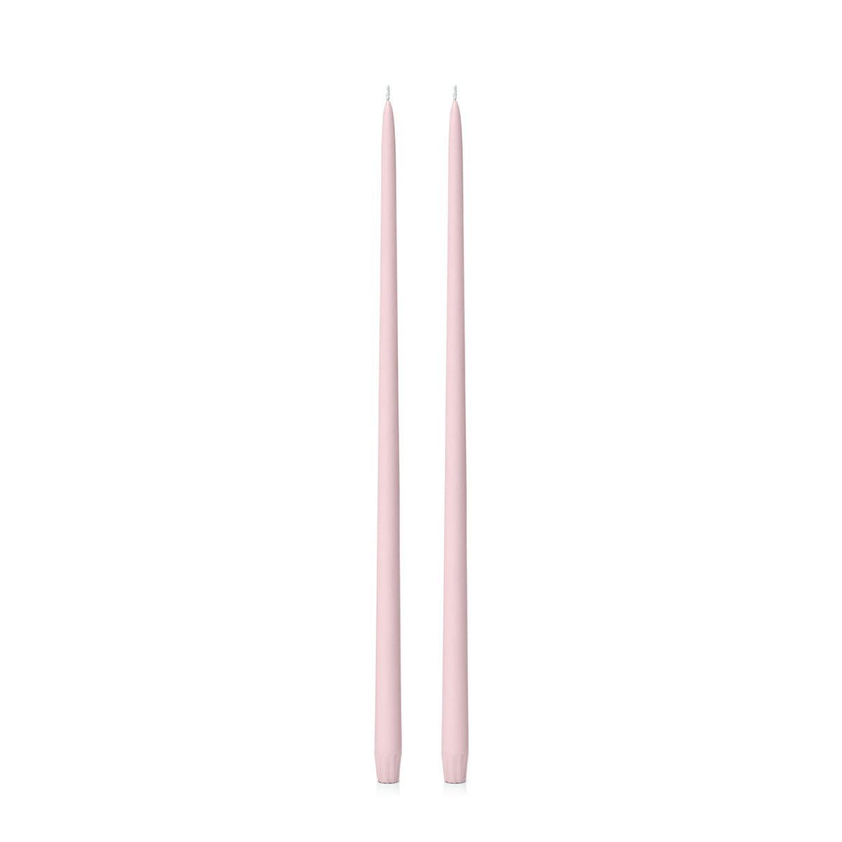 Blush Pink 55cm Taper Candles Pack of 2
