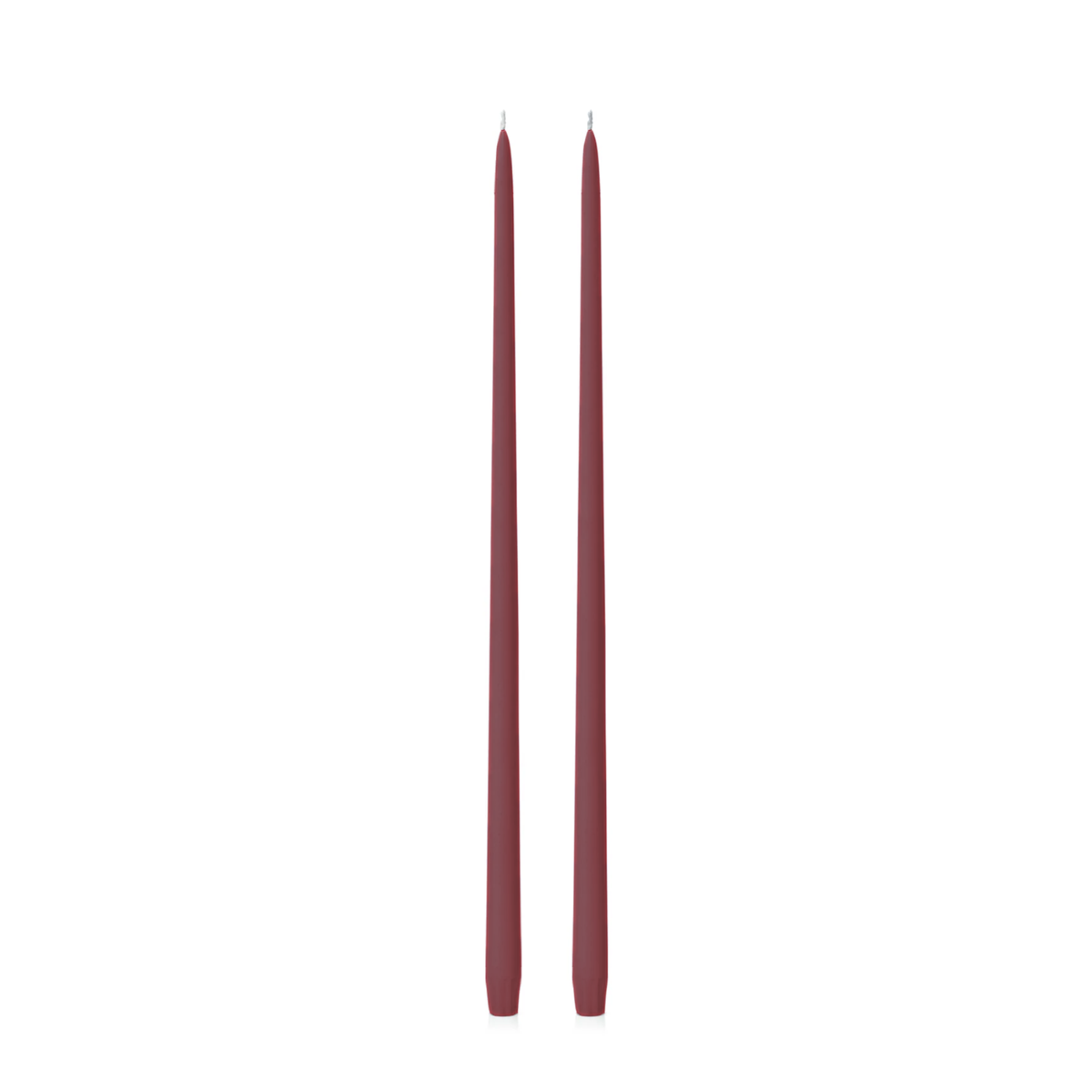 Burgundy 55cm Taper Candles - Pack of 96
