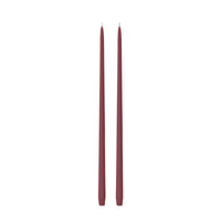 Burgundy 55cm Taper Candles - Pack of 96