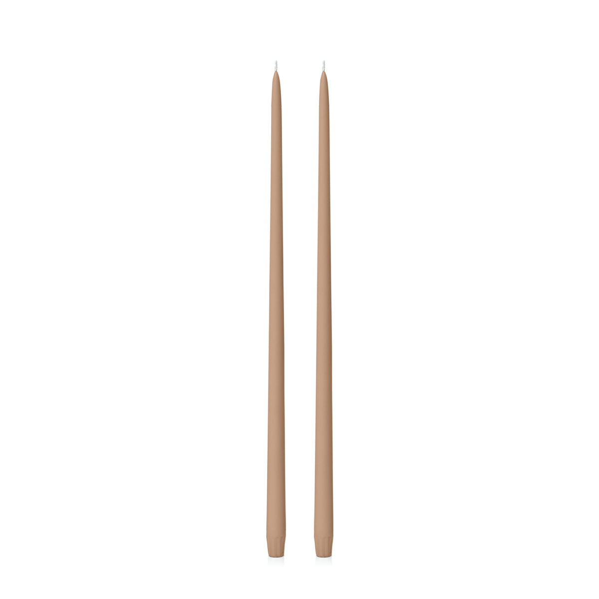 Latte 55cm Taper Candles Pack of 2
