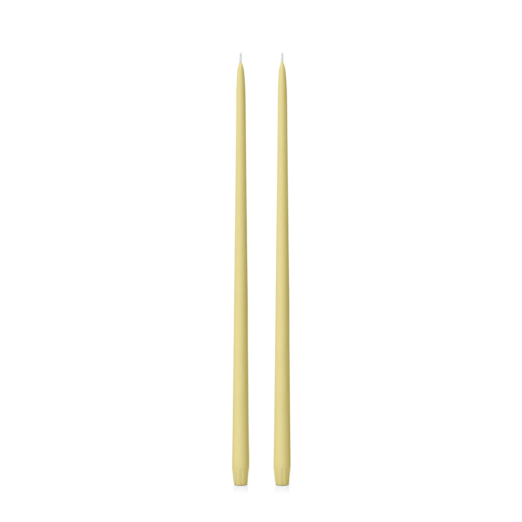 Lemon 55cm Taper Candles Pack of 2