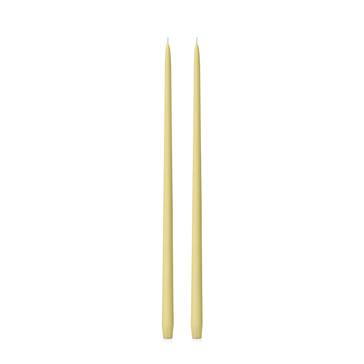 Lemon 55cm Taper Candles Pack of 2