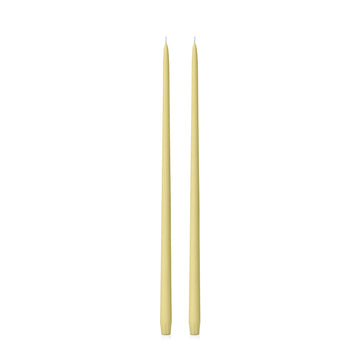 Lemon 55cm Taper Candles - Pack of 96