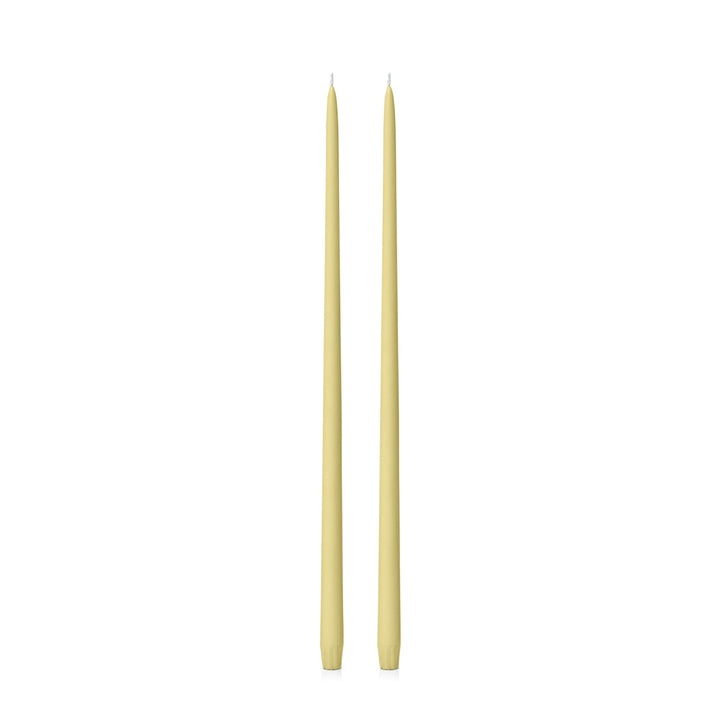 Lemon 55cm Taper Candles - Pack of 96