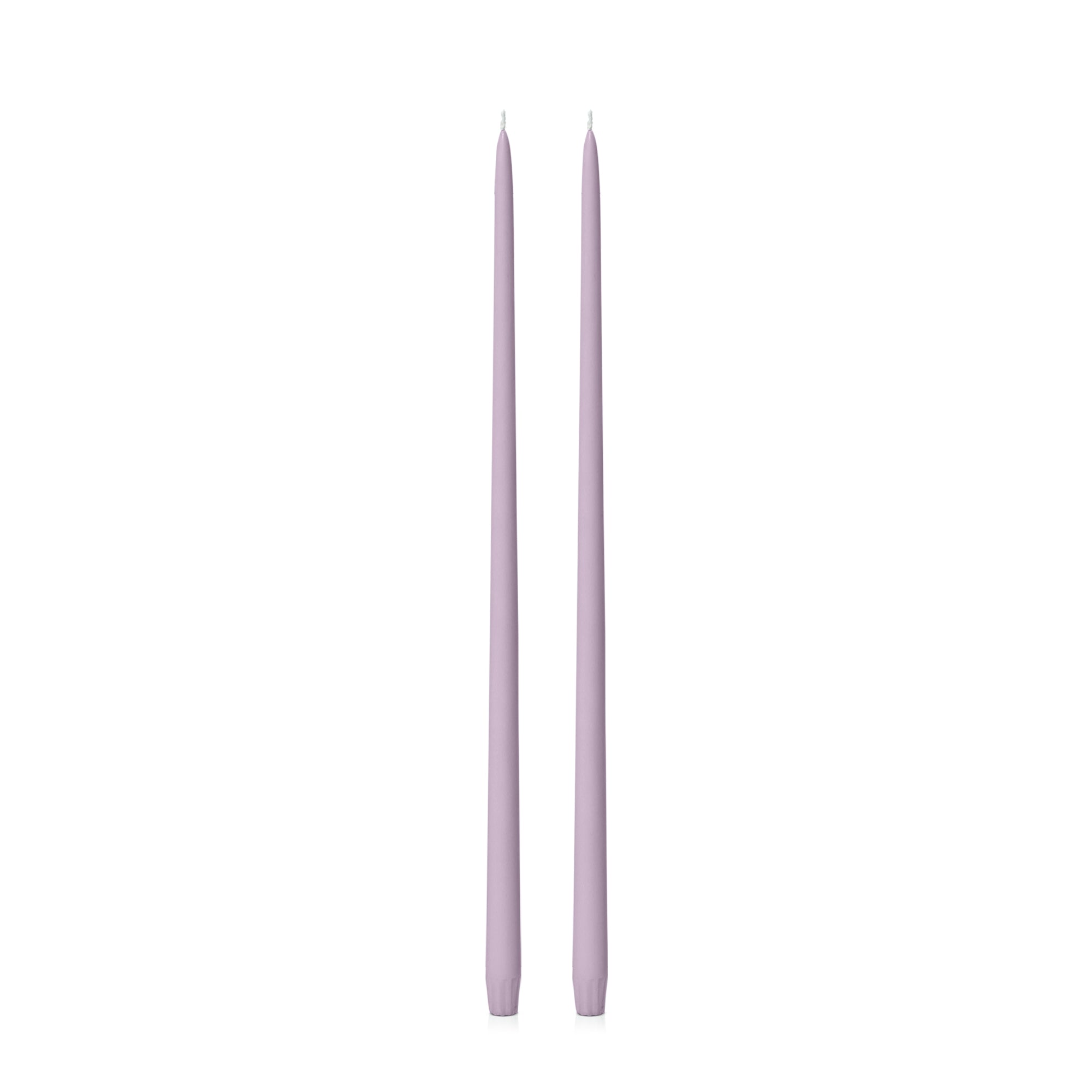 Lilac 55cm Taper Candles Pack of 2
