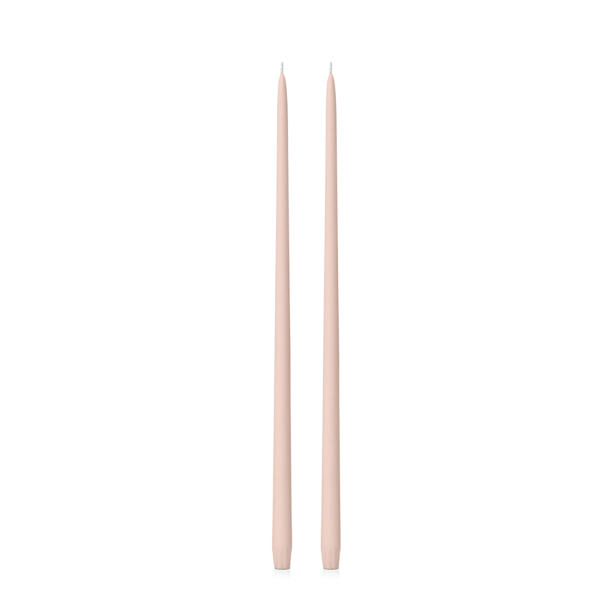 Nude 55cm Taper Candles Pack of 2