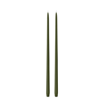 Olive 55cm Taper Candles - Pack of 96