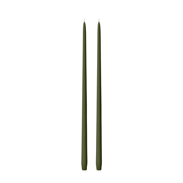 Olive 55cm Taper Candles - Pack of 96