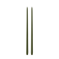 Olive 55cm Taper Candles - Pack of 96