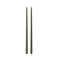 Olive 55cm Taper Candles - Pack of 96