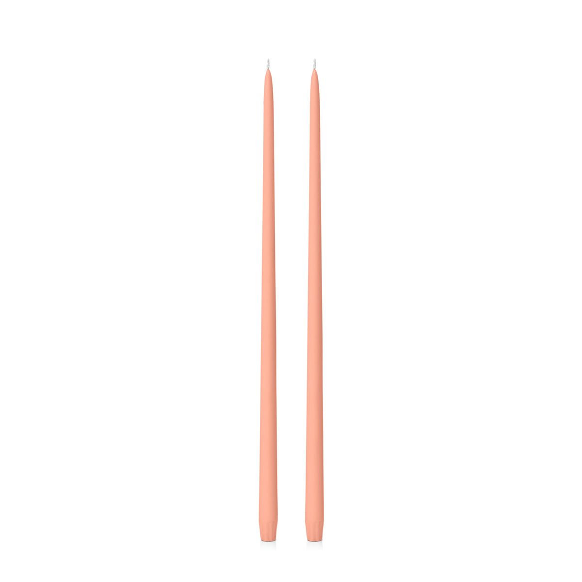 Peach 55cm Taper Candles Pack of 2