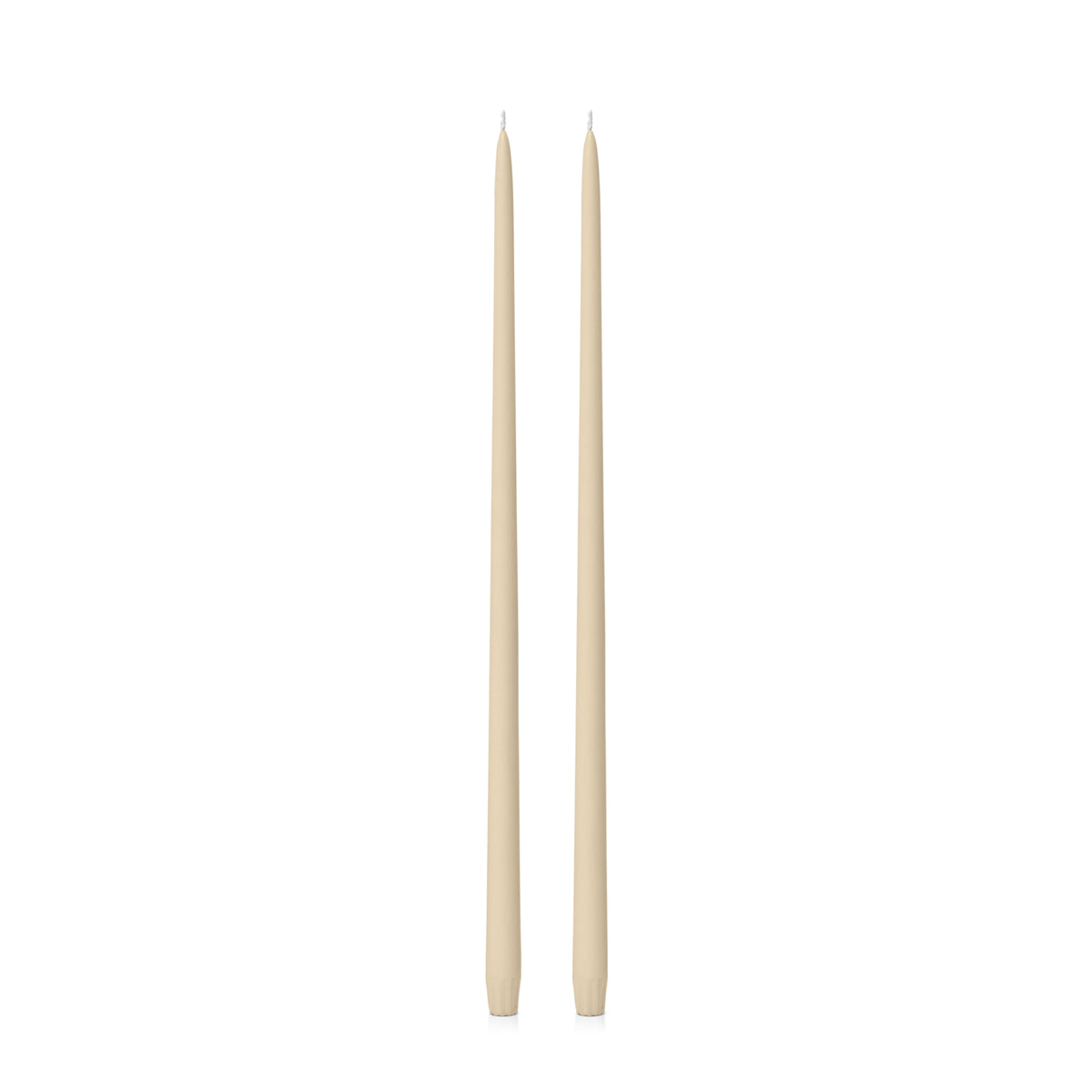 Sandstone 55cm Taper Candles Pack of 2