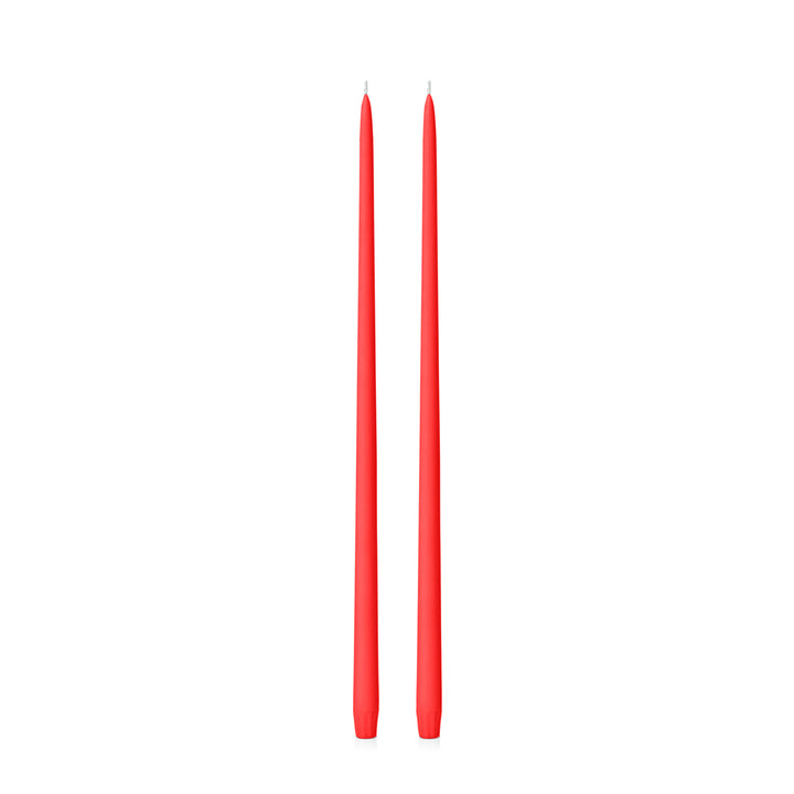 Scarlet 55cm Taper Candles Pack of 2