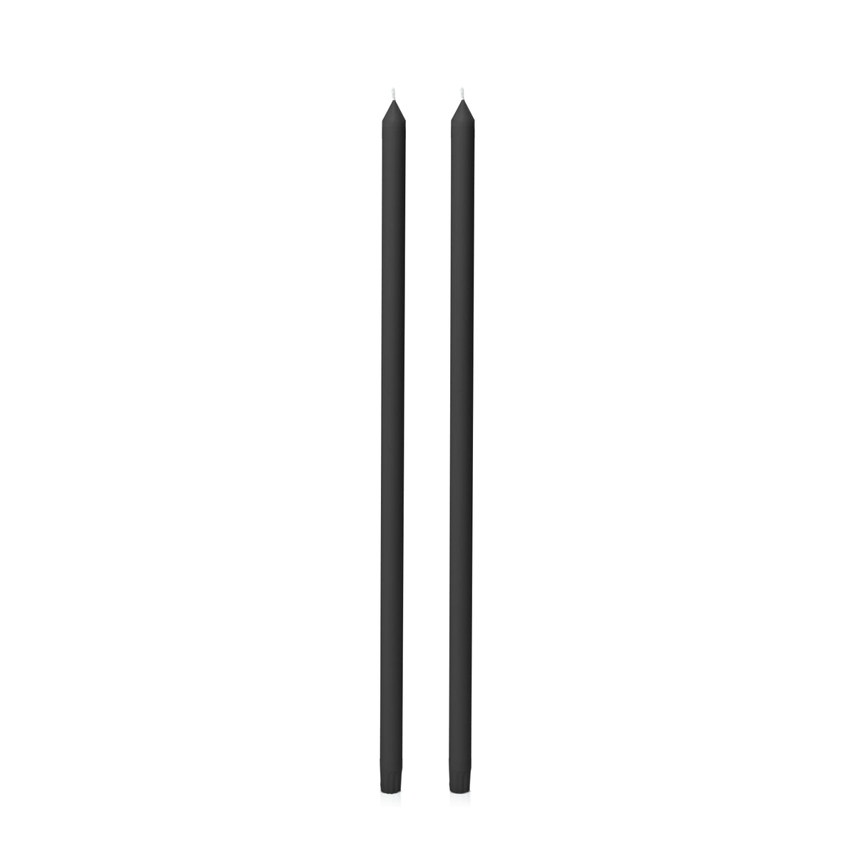 Black 60cm Dinner Candles Pack of 2