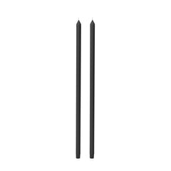 Black 60cm Dinner Candles Pack of 2