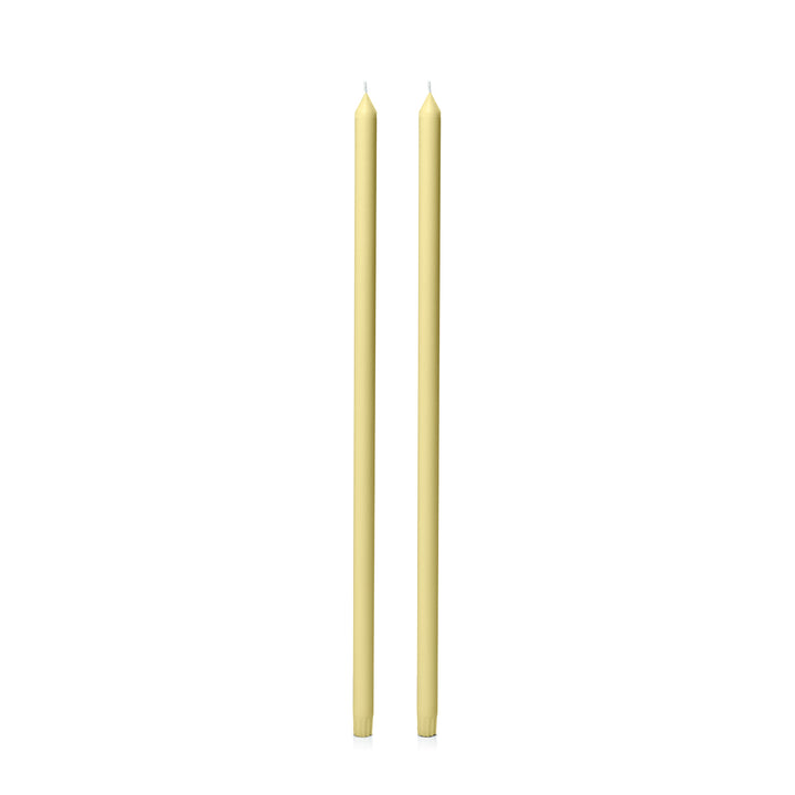Lemon 60cm Dinner Candles Pack of 2