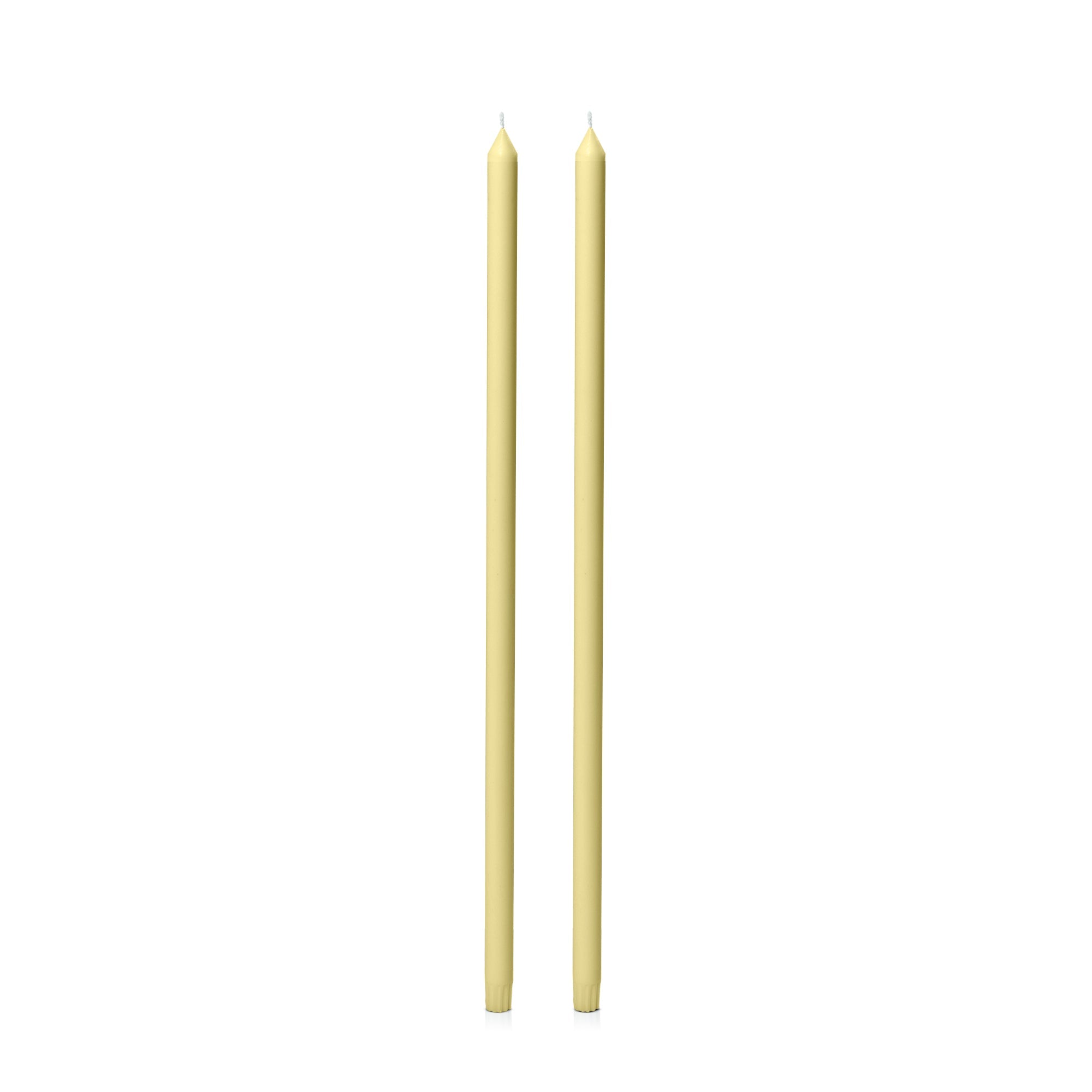 Lemon 60cm Dinner Candles - Pack of 96