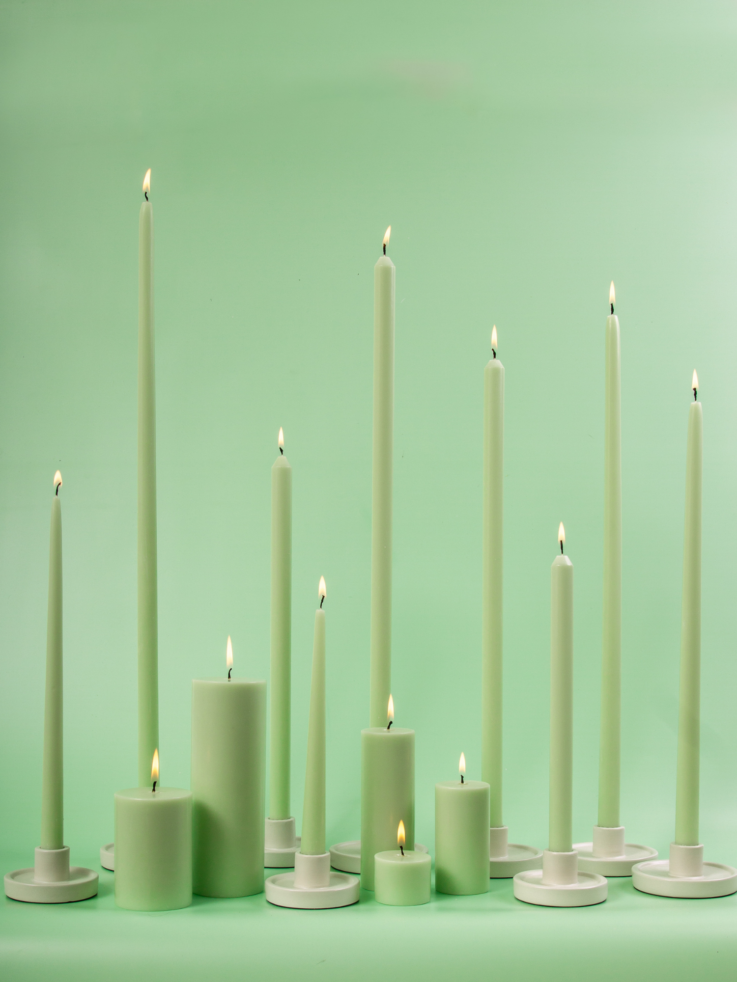 Matcha 60cm Dinner Candles Pack of 2